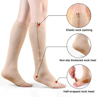 Premium Bamboo Compression Stocking (Pack of 2)