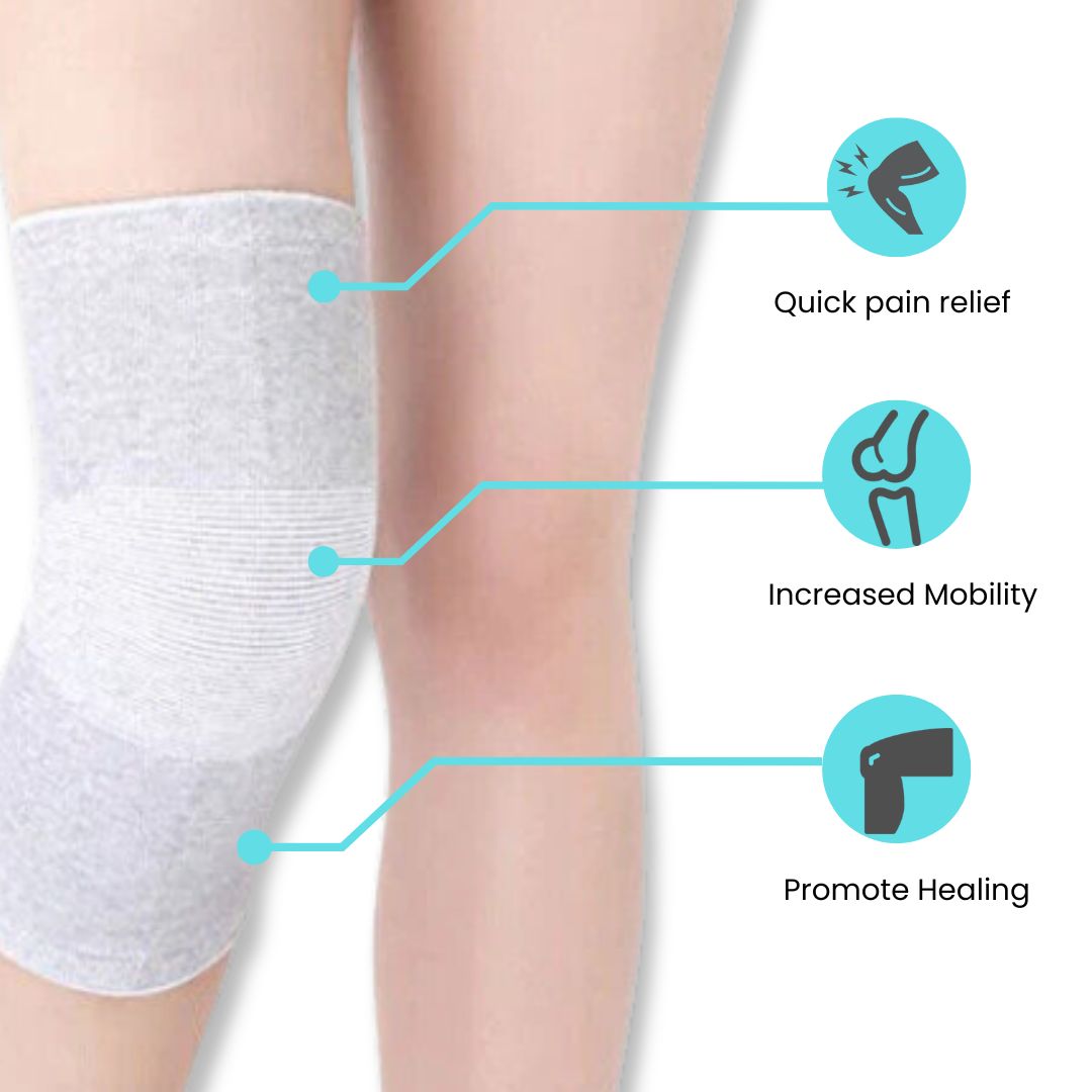 Bamboo Compression Knee Sleeve(Pack Of 2)(75% Off)