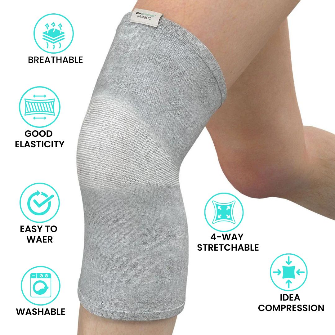 Bamboo Compression Knee Sleeve(Pack Of 2)(75% Off)