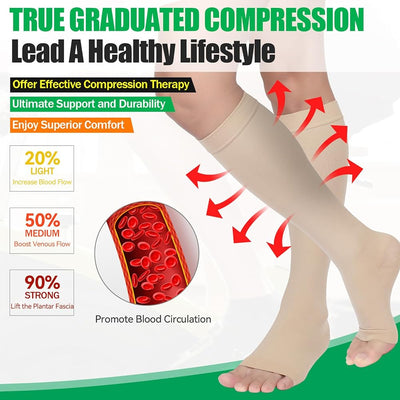 Premium Bamboo Compression Stocking (Pack of 2)